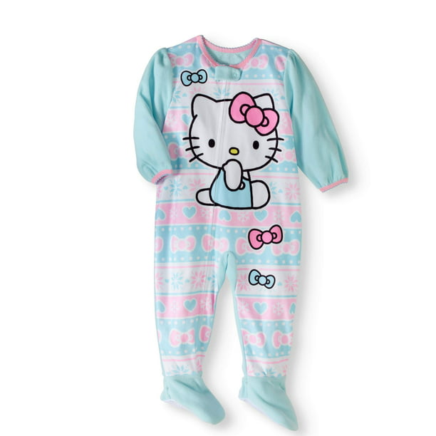 Hello Kitty Baby Girls 100% Cotton Footie Coverall 